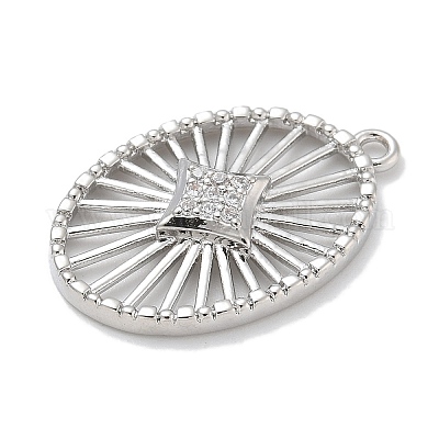 Стойки обшивки латунь микро проложить Циркон подвеску KK-L224-043P-1