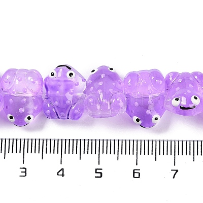 Нити прозрачных бусин из стеклянной эмали GLAA-B021-05E-1