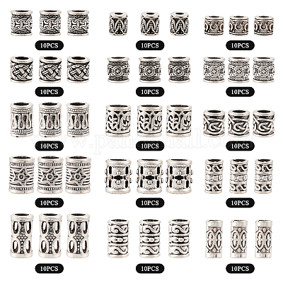 150шт 15 стиля европейские бусины из сплава в тибетском стиле FIND-TA0002-68-1