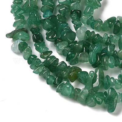 Естественный зеленый авантюрин бисер нитей G-A289-A01-01-1