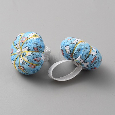 Подушечки для булавок из ткани с цветочным узором DIY-WH0430-111B-1