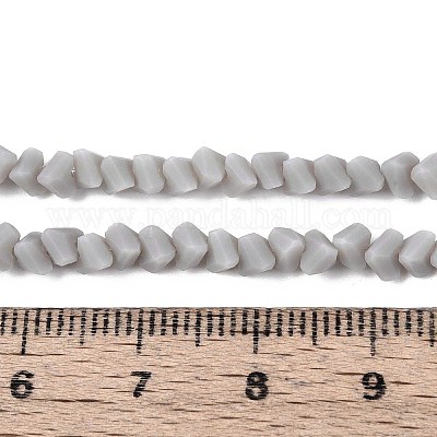 Нити из матовых непрозрачных стеклянных бусин GLAA-N017-4mm-21-1