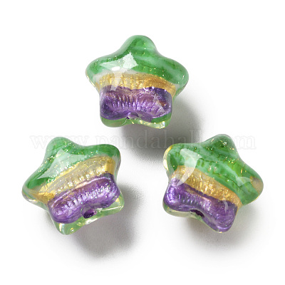 Прозрачные акриловые бусины с градиентным цветом TACR-P012-01B-03-1