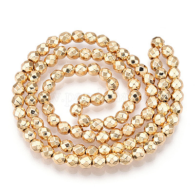 Гальванизировать немагнитных синтетический гематит нитей бисера X-G-Q465-16KC-1