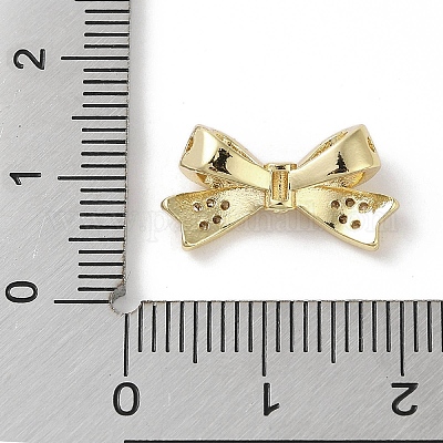 Латунные микропаве из прозрачного кубического циркония KK-G491-34G-1