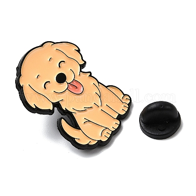 Эмалевые значки золотистого ретривера JEWB-I055-04EB-01-1