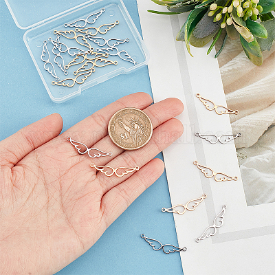 20 шт. 2 цвета 201 нержавеющая сталь соединительные подвески STAS-DC0012-22-1