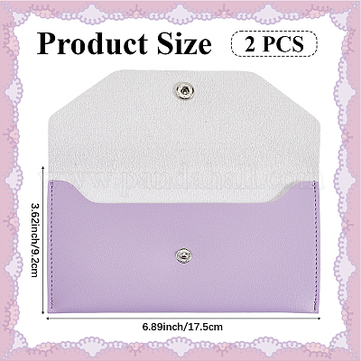 Кошельки из искусственной кожи с кнопками из сплава&nbsp;AJEW-WH20059-54B-1