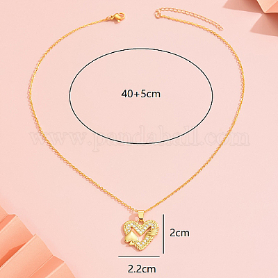 Ожерелье с кулоном из кубического циркония EB4525-2-1