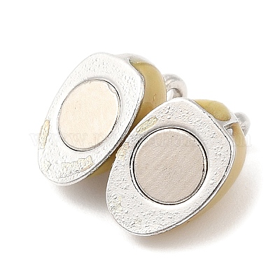 Магнитные застежки из эмали в форме сердца ENAM-G220-01B-1