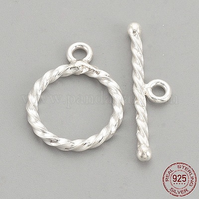 Argento sterling fermagli a levetta&nbsp;X-STER-S002-62-1