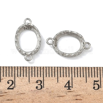 925 оправа для кабошона из стерлингового серебра STER-NH0019-01P-02-1