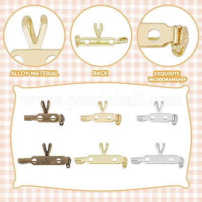 12 шт. 6 шт. штифты для задней перекладины из сплава с петлями FIND-FH0007-07-1