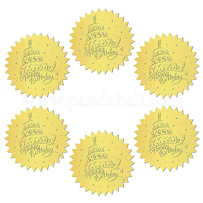 Wholesale CRASPIRE 144Pcs Gold Foil Embossed Stickers 2 Inch