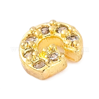 Покрытие стойки латунное микропаве кабошоны из кубического циркония KK-F874-04G-G-1