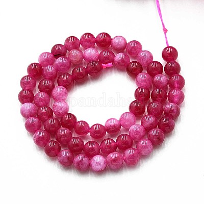 Природного кварца нитей бисера G-N355-6mm-48-1