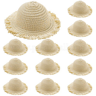 Кукла в соломенной шляпе&nbsp;DIY-WH0504-827A-1