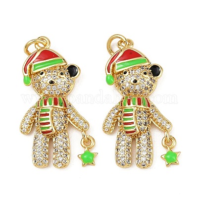 Латунные микро проложить кубического циркония подвески KK-S526-24G-1