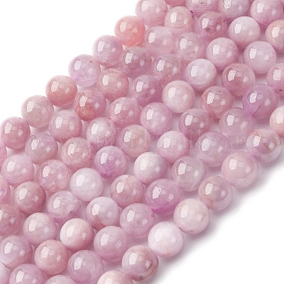 Природные кунцит бисер нитей G-H313-01A-8mm-1