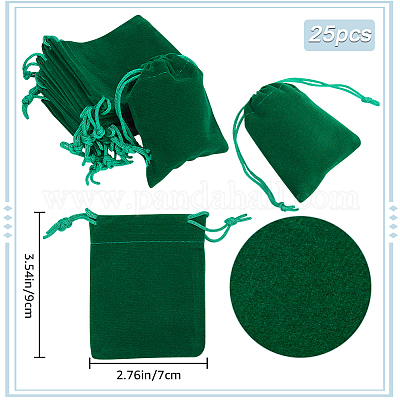 Подарочные пакеты на шнурке из бархата&nbsp;ABAG-BBC0001-10B-05-1