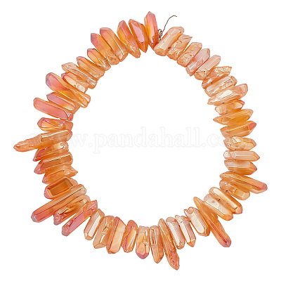 1 Strand of Semiprecious Gemstone Large Nugget Beads - Snowf