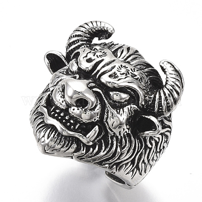 Регулируемые кольца манжеты из сплава тибетского стиля RJEW-T009-10AS-1