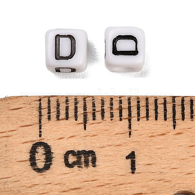 Непрозрачные акриловые бусины OACR-S076-01D-1