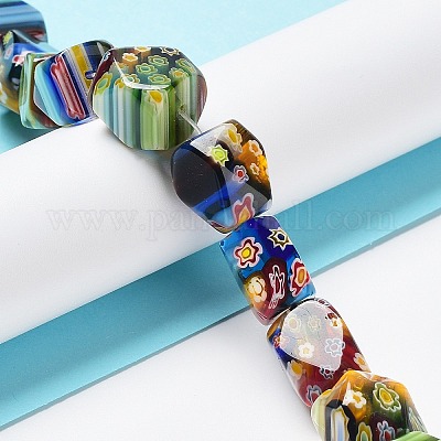 Ручной работы стеклянная бусина тысячецветник нитей LAMP-G099-10-01-1