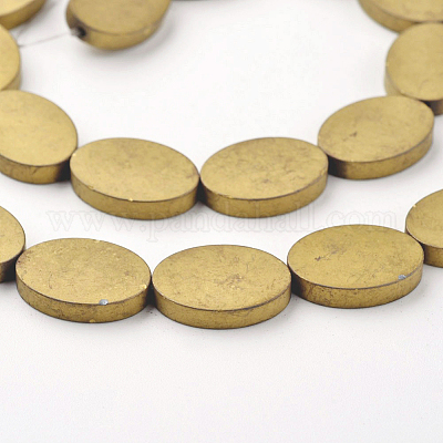 Гальванизировать немагнитных синтетический гематит бисер пряди G-F300-10-F03-1