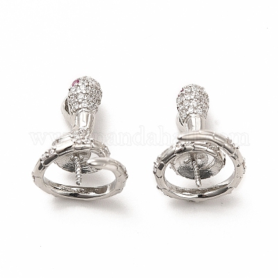 Стойка покрытие латунь микро паве кубический цирконий чашка колышек поручни KK-K165-31P-1