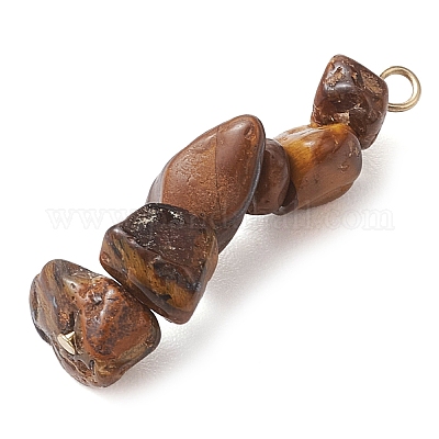 Подвески градиентного цвета с натуральным цитрином PALLOY-JF02795-08-1