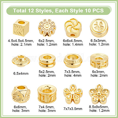 120шт 12 стиля бусины из сплава FIND-GA0006-79-1