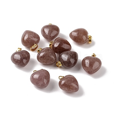 Натуральные кварцевые подвески из клубники G-I311-A23-G-1