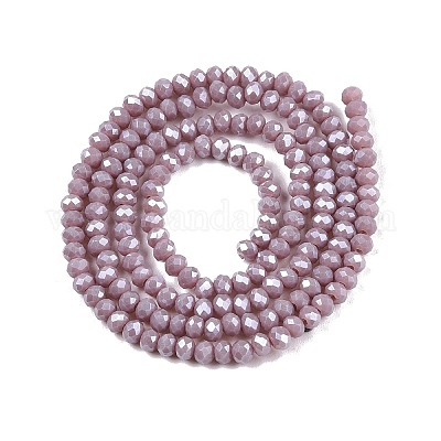 Стеклянные бусины с гальваническим покрытием  EGLA-A044-P2mm-A13-1