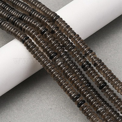 Натуральные ледяные обсидиановые бусинки G-L624-H17-6x2mm-1