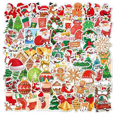 Santa Stickers For Envelopes Waterproof Christmas Foam Decals