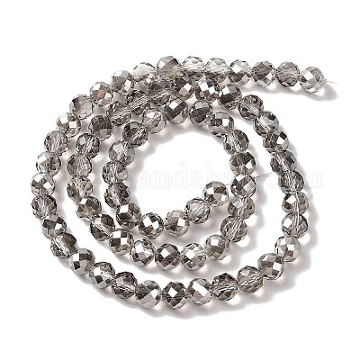 Нити гальванических бусин с жемчужным блеском EGLA-H104-08A-PL02-1