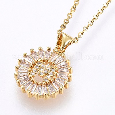 Ожерелья с подвесками из нержавеющей стали 304 NJEW-H486-30G-M-1