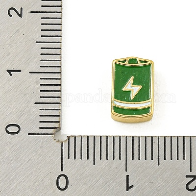 Стойки покрытие латунь эмаль бисер KK-U029-22G-06-1