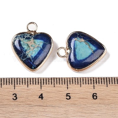 Подвески из окрашенной синтетической императорской яшмы G-P529-08G-05-1