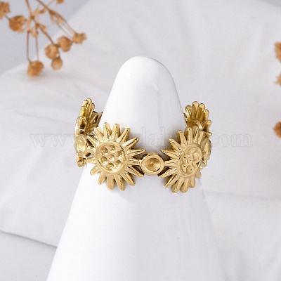 Компоненты открытого кольца манжеты из нержавеющей стали Sun 304&nbsp;RJEW-F174-02G-1