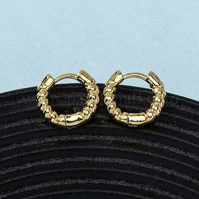 Латунные серьги обруча EJEW-K267-23G-1