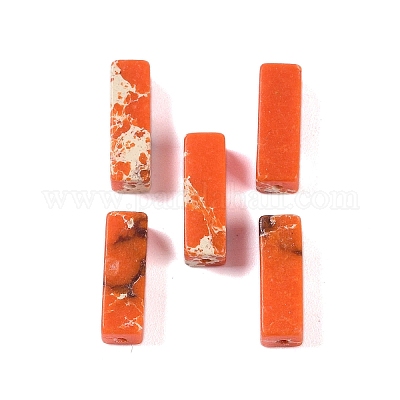 Натуральные бусины из императорской яшмы G-G137-01C-1