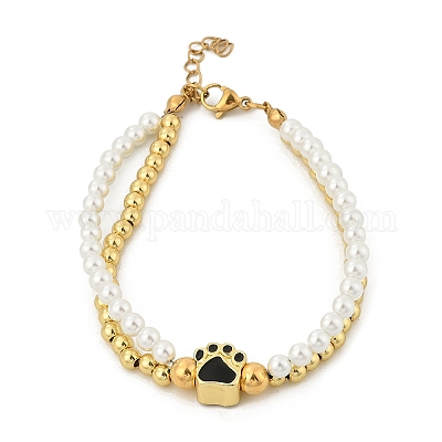 Латунь многожильных браслеты BJEW-M056-09G-04-1