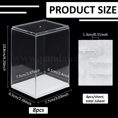 8 pz. custodie espositive per action figure in plastica ps&nbsp;ODIS-FG0002-04B-1