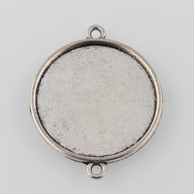 Сеттинги разъем сплава кабошон тибетском стиле X-TIBE-M022-14AS-1