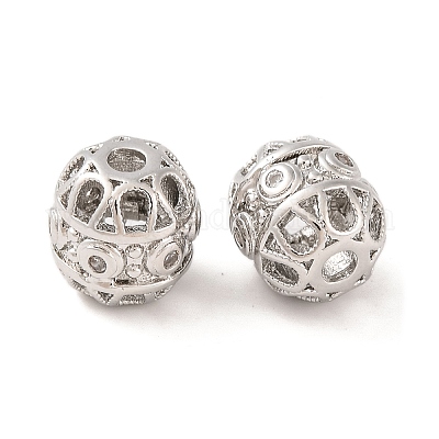 Латунные микропаве из прозрачного кубического циркония KK-S389-15P-1