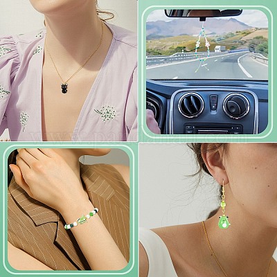 20шт ручной работы бусины лэмпворк LAMP-SZ0001-68-1