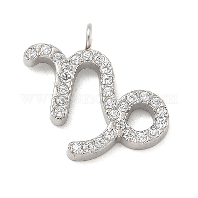 Подвески из нержавеющей стали 304 с микропаве из кубического циркония STAS-Z107-09P-12-1