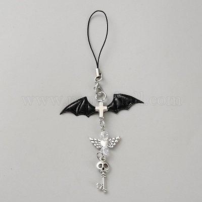 Подвески для мобильных ремешков из сплава железа и цинка HJEW-WH0130-01A-1